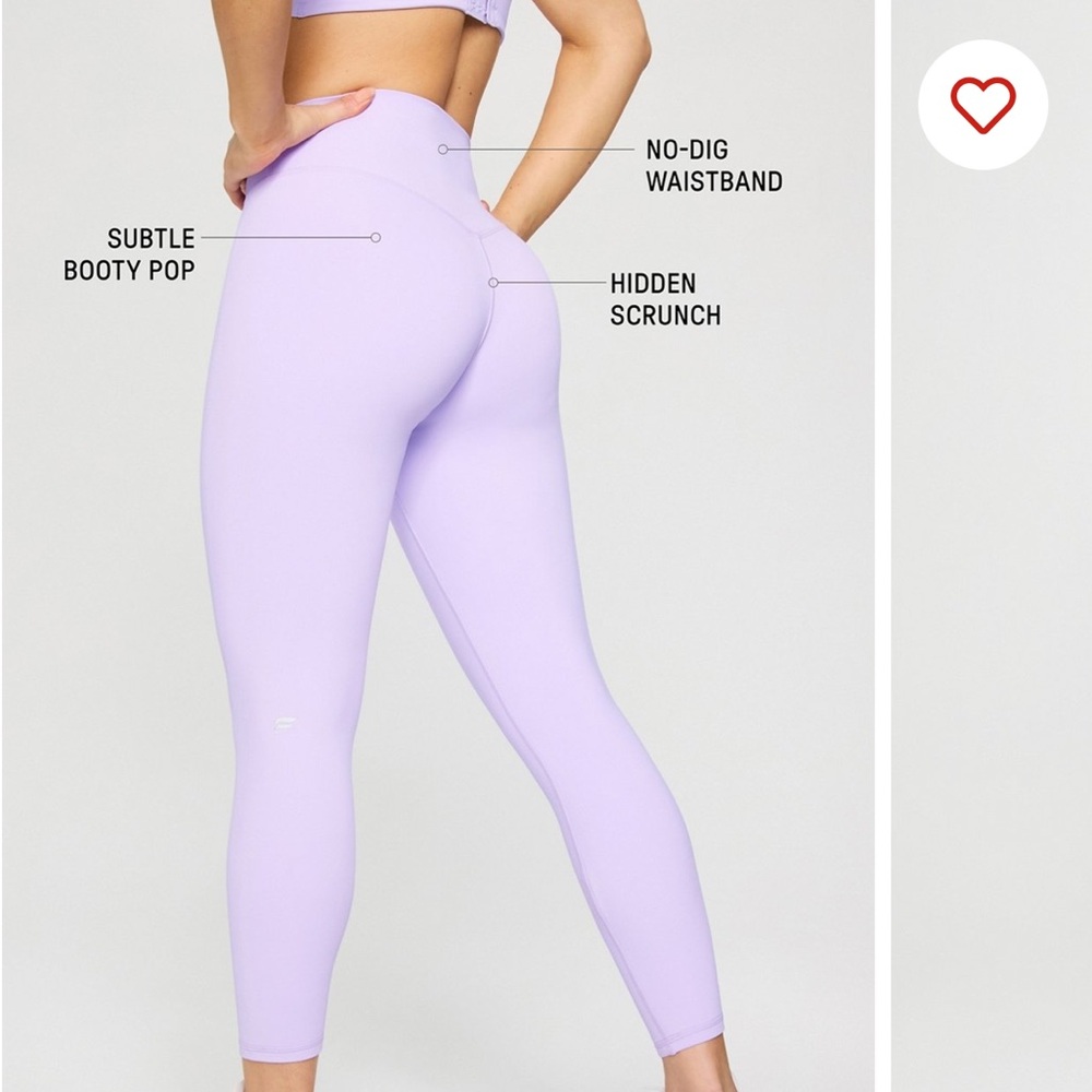 Fabletics Lavender High-Waist 7/8 Leggings excellent condition